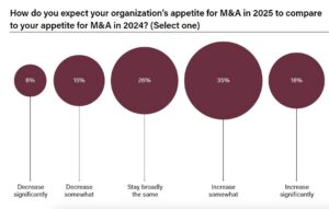 Appetite for M&A in 2025